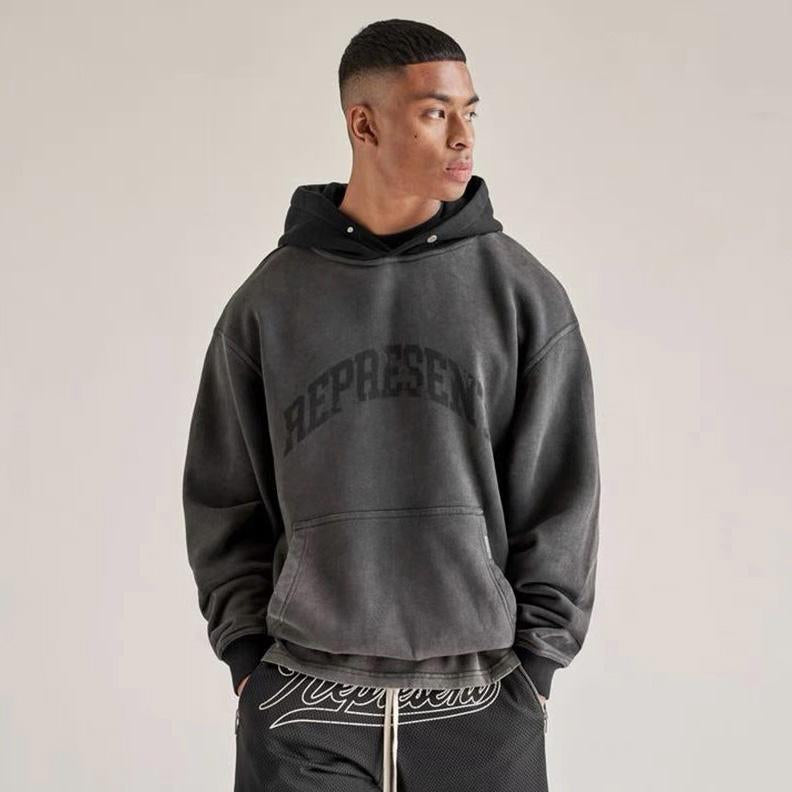 REPRESENT ARCHED LOGO HOODIE