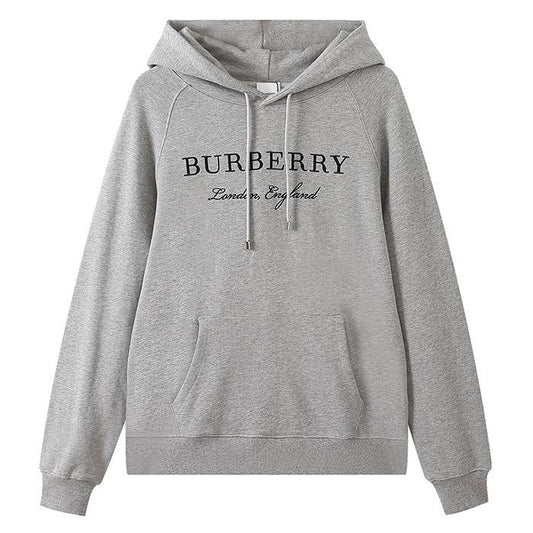 BURBERRY Letter embroidery hoodie