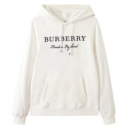 BURBERRY Letter embroidery hoodie