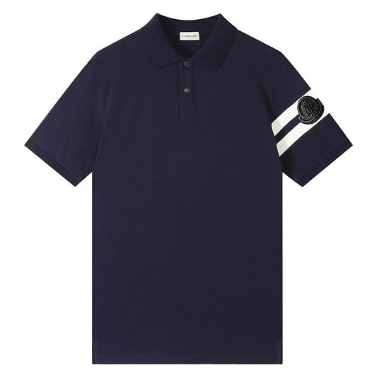 MONCLER POLO T-Shirt Navy blue+