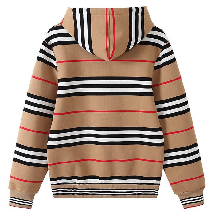 BURBERRY Check zip hoodie