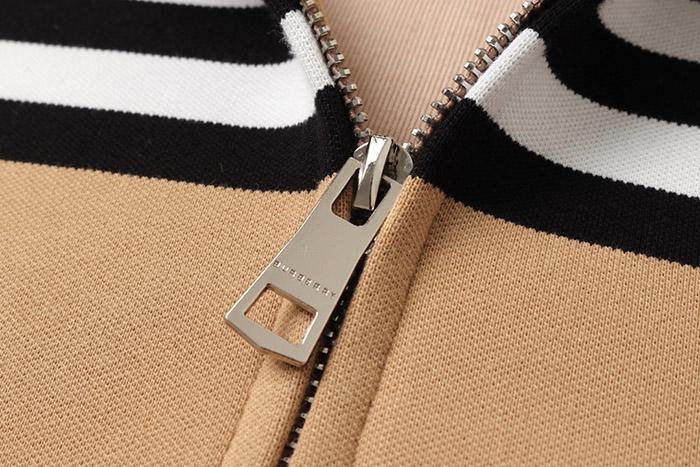 BURBERRY Check zip hoodie