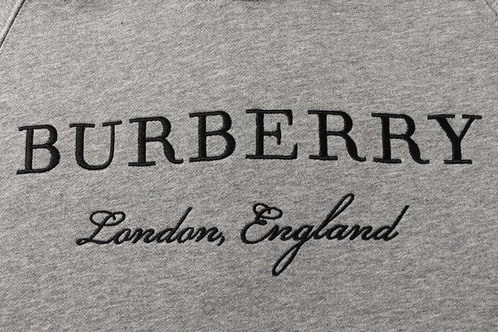 BURBERRY Letter embroidery hoodie